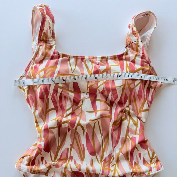 NWT Diarrablu Leila One Piece Square Neck Swimsuit in Blossom Rose Pink & Gold S - Picture 12 of 14